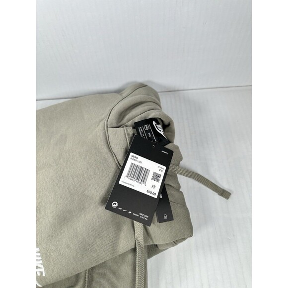 Nike Men's Sportswear Club Pullover Hoodie BV2654-320 Army Green Size XXL - Picture 3 of 3